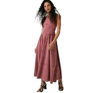 Free People Mind Over Matter Tie Back Halter Style MaxiDress Size: Medium